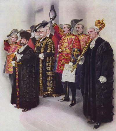 Proclaiming the Coronation by English School